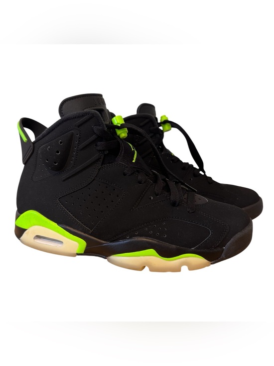 Jordan Other - Mens Air Jordan Retro 6 Black Electric Green High-Top Athletic Sneakers Size 8